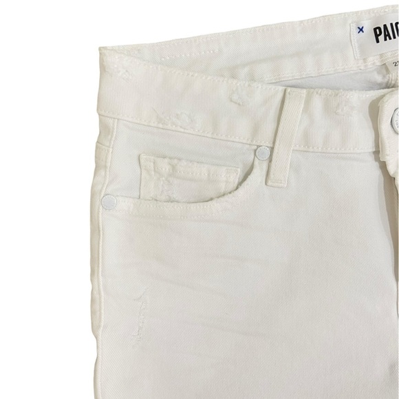 Paige skyline skinny crop lived in crisp white jean made in USA size 28 - Picture 7 of 13